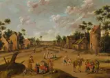 Cornelisz Droochsloot, Village road, 1670/73, oil on panel
