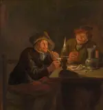 In the Tavern by candlelight by circle of Frans Hals, oil on panel, offered Nov 2015