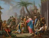 Franz Christoph Janneck, Christ and the Centurion of Capernaum, oil on panel