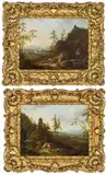 Maximilian Joseph Schinnagl, Pendants - Landscapes, oil on panel