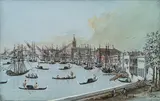 Giacomo Guardi, Riva degli Schiavoni with the Palazzo Ducale, Venice