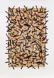 Brett II. by Günther Uecker, 1991, colour lithograph on paper, edition 16/90; unframed, sold Oct 2015
