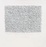 Schweigen der Schrift by Günther Uecker, 1981, lithograph on paper; unframed, sold Oct 2015