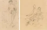 Siegfried Anzinger, Mixed lot of 2 drawings