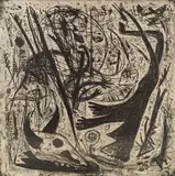 Gunter Damisch, Untitled, 1986, soft-ground etching; unframed