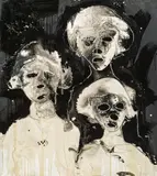 Christian Eisenberger, Die Erben, 2004, mixed media on canvas