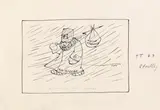 Paul Flora, Political cartoon: Rückzug aus Moskau