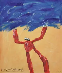 Horizontale Last by Gerhard Gepp, 2002, acrylic on canvas, sold Oct 2015
