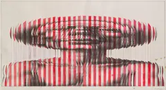 Rudolf Hausner, Adam, hand-coloured graphic reproduction