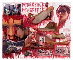 Thomas Hirschhorn, Powerpack, 2003, mixed media, collage on paper