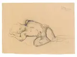 Maria Lassnig, A. Rainer gez. v. Maria Lassnig, 1949/1950, pencil on paper