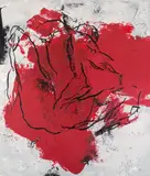 Hannes Mlenek, From the series Physical dynamics „Impact, 2013, acrylic, oil colour, sand on canvas