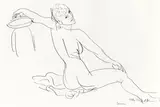 Otto Muehl, Anni, 1987, pencil on paper