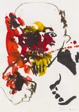 Otto Muehl, Lenin, 1985, watercolour on paper