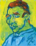 Otto Muehl, Van Gogh, 1987, mixed media on cardboard