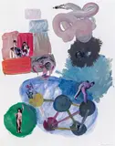 Toni Oursler, Untitled, 2012, mixed media, collage on paper