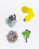 Toni Oursler, Untitled, 2012, mixed media, collage on paper