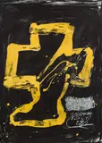 Antoni Tàpies, Variations, 1984, coloured lithograph, edition 22/90; unframed