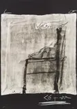 Variations by Antoni Tàpies, 1984, coloured lithograph, edition 22/90; unframed, sold Oct 2015