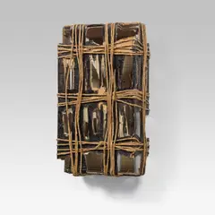 Walter Weer, Untitled, wall object, 1996, carboard, string, painted