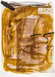 Variations by Antoni Tàpies, 1984, coloured lithograph, edition 22/90; unframed, sold Oct 2015