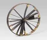 Walter Weer, Schwarzes Rad, 1993, cardboard, string, painted