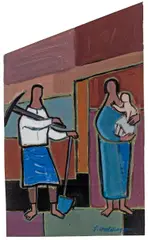 Franz Walchegger, Heimkehr, ca. 1960, tempera on paper