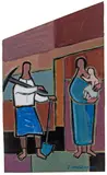 Franz Walchegger, Heimkehr, ca. 1960, tempera on paper