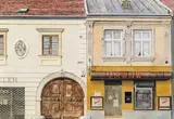 Franz Zadrazil, Tabak Trafik in Neusiedl am See, Hauptplatz 25, Burgenland, 1989, mixed media on paper