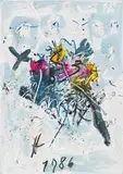 Untitled by Hans Staudacher, 1986, oil on canvas, sold Oct 2015