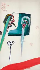 Franz Ringel, Untitled, 1995, oil on Molino