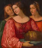 Francesco Prata, Salome with the head of Saint John the Baptist, c. 1520, oil on panel