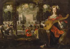 Stephan Kessler, Allegory of spring, oil on canvas