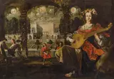 Stephan Kessler, Allegory of spring, oil on canvas