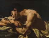 Saint John the Baptist by circle of Giovanni Battista Piazzetta, oil on canvas, sold Jun 2015