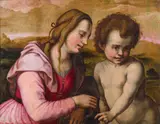 Madonna with child by circle of Andrea Del Sarto, oil on panel, offered Jun 2015