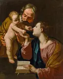 Simone Cantarini, Holy Family, c. 1640/42, oil on canvas