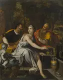 attributet to Camillo Procaccini, Susanna and the Elders, 1590-1610, oil on canvas