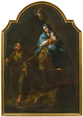 Johann Troger, Flight into Egypt, c. 1750, oil on canvas