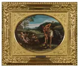 Adam und Eva by circle of Abraham Bloemaert, oil on panel, offered Jun 2015