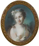 One of Apollos nymphs by follower of Rosalba Carriera, pastel on paper, sold Jun 2015