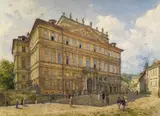 Franz Alt, Palais Lobkowitz in Prague (view from the North)