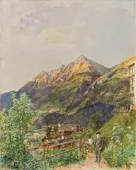 Rudolf von Alt, Gamskarkogel near Gastein, 1893, watercolour on paper