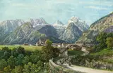 Thomas Ender, View of Lofer and Loferer Steinberge