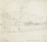 Rudolf von Alt, View of Bruneck in South Tyrol