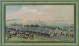 Balthasar Wigand, Maneuver on the Schmelz, 1822, gouache on paper on board