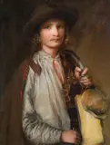The tinker by Johann Baptist Reiter, oil on canvas, sold Jun 2015