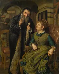 Johann Baptist Reiter, The hemp dealer, c. 1875, oil on canvas
