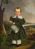 Portrait of Archduke Albrecht of Austria as a child by circle of Johann Nepomuk Ender, c. 1820, oil on canvas, sold Jun 2015