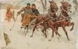 Ludwig Koch, Sleigh ride in winter